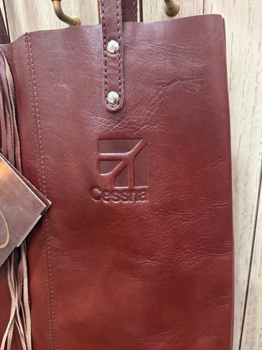 Cessna Leather Tote, by Canyon Outback, New and Never Worn